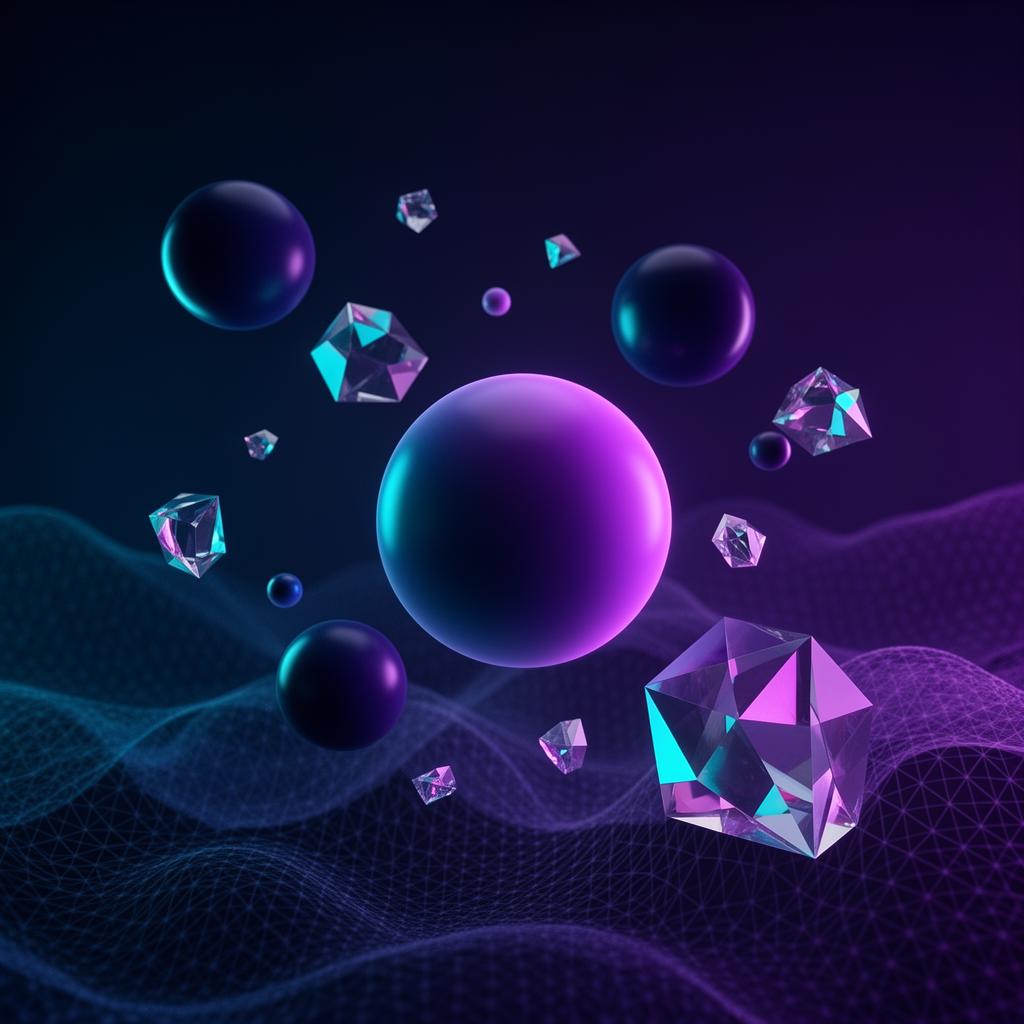Composition abstraite symbolisant la transformation digitale